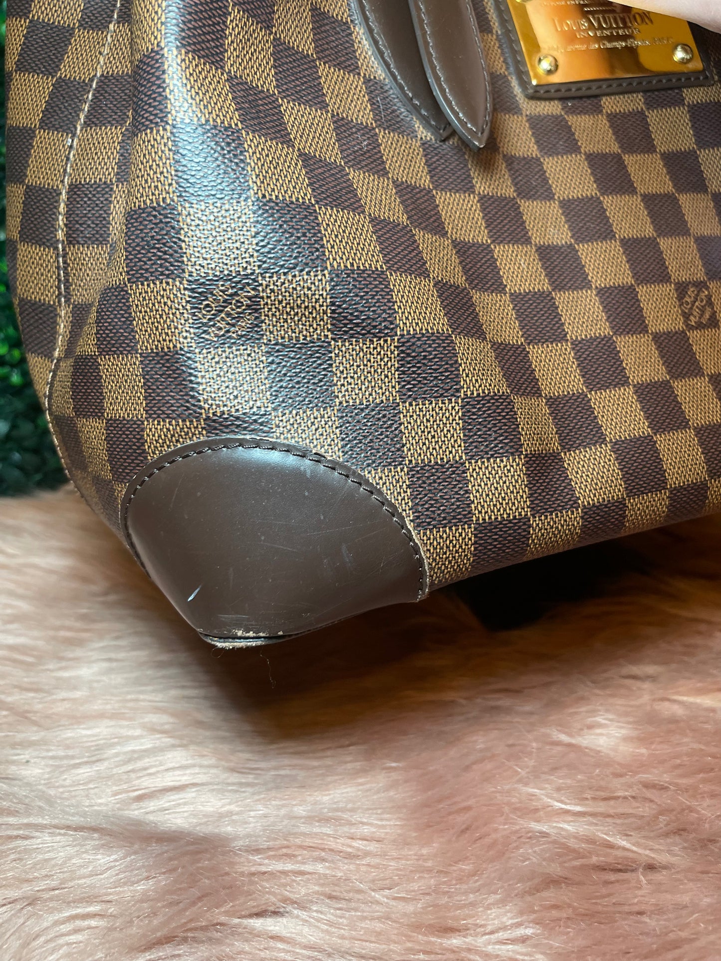 Louis Vuitton Damier Hampstead MM Shoulder Tote Bag