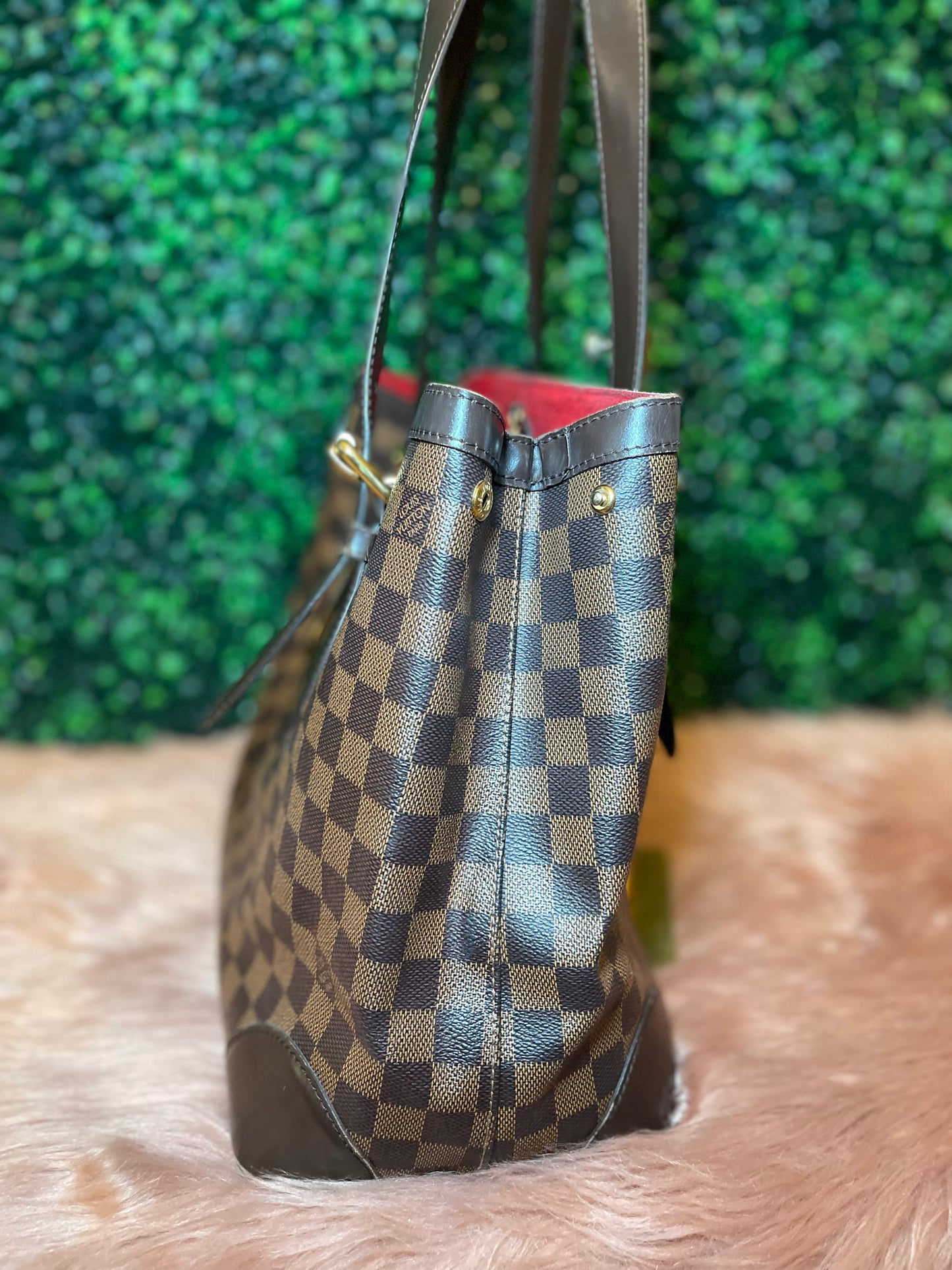 Louis Vuitton Damier Hampstead MM Shoulder Tote Bag