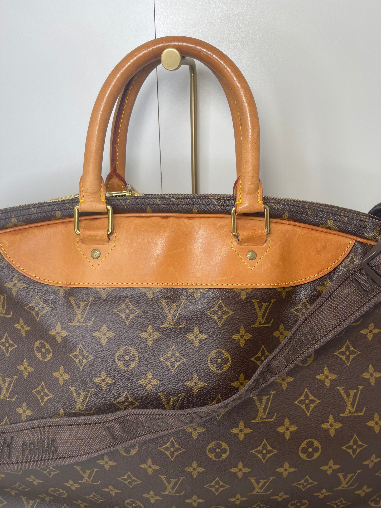 Louis Vuitton Monogram Alize Two Compartment Luggage Travel Bag