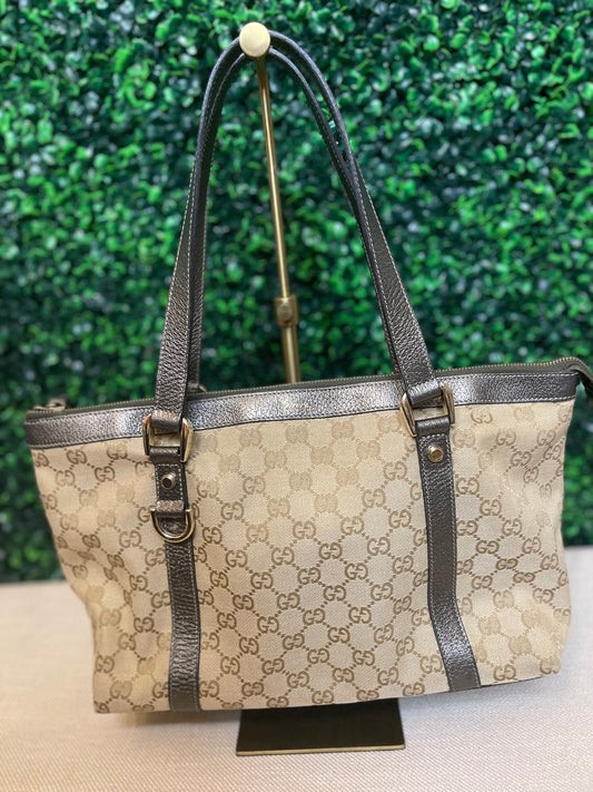 Gucci Monogram Medium Abbey Tote