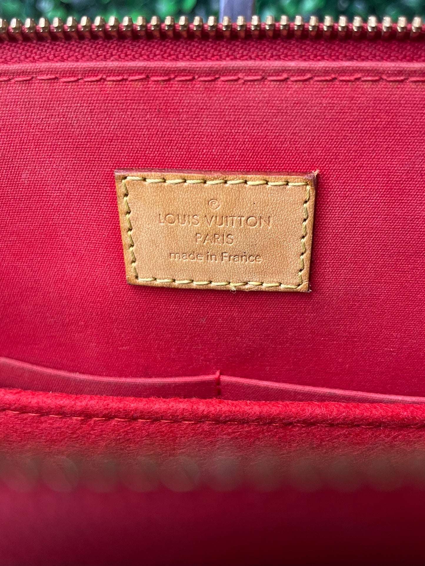 Louis Vuitton Red Vernis Alma PM