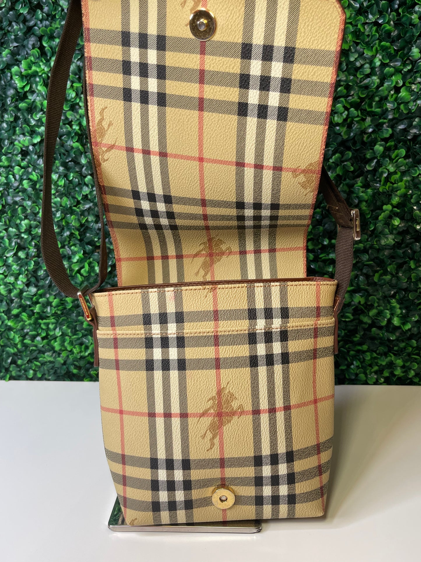 Burberry Nova Check Crossbody Shoulder Bag