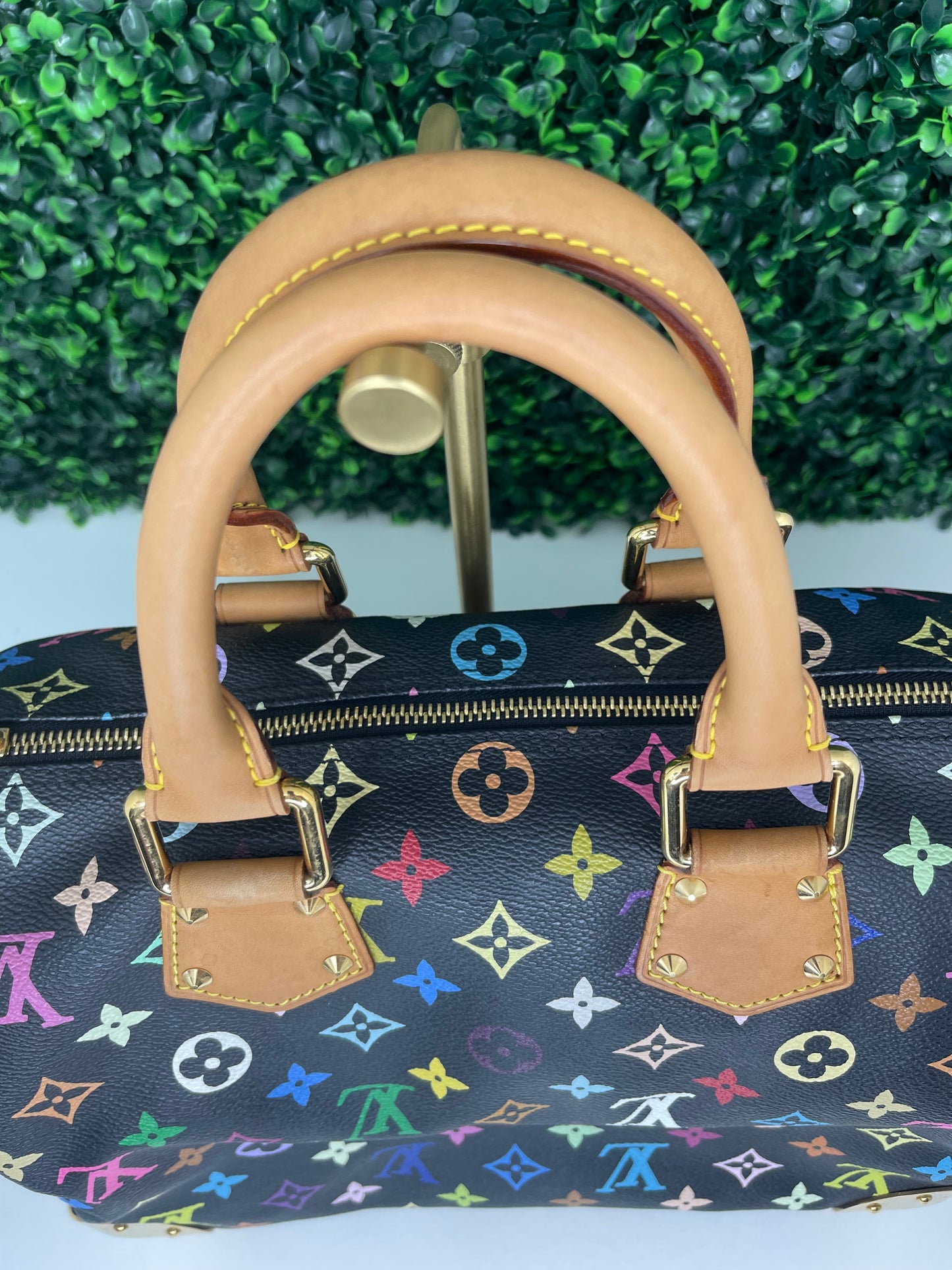 Louis Vuitton Black Multicolor Speedy 30 (SP1014)