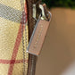 Burberry Coated Canvas Nova Check Handbag