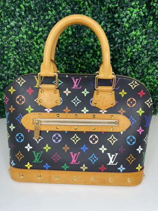 Louis Vuitton Black Multicolor Alma PM