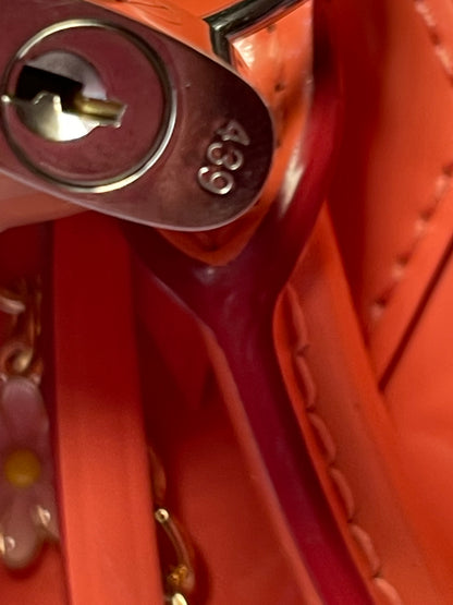 Preowned Louis Vuitton Rose Litchi Vernis Alma PM