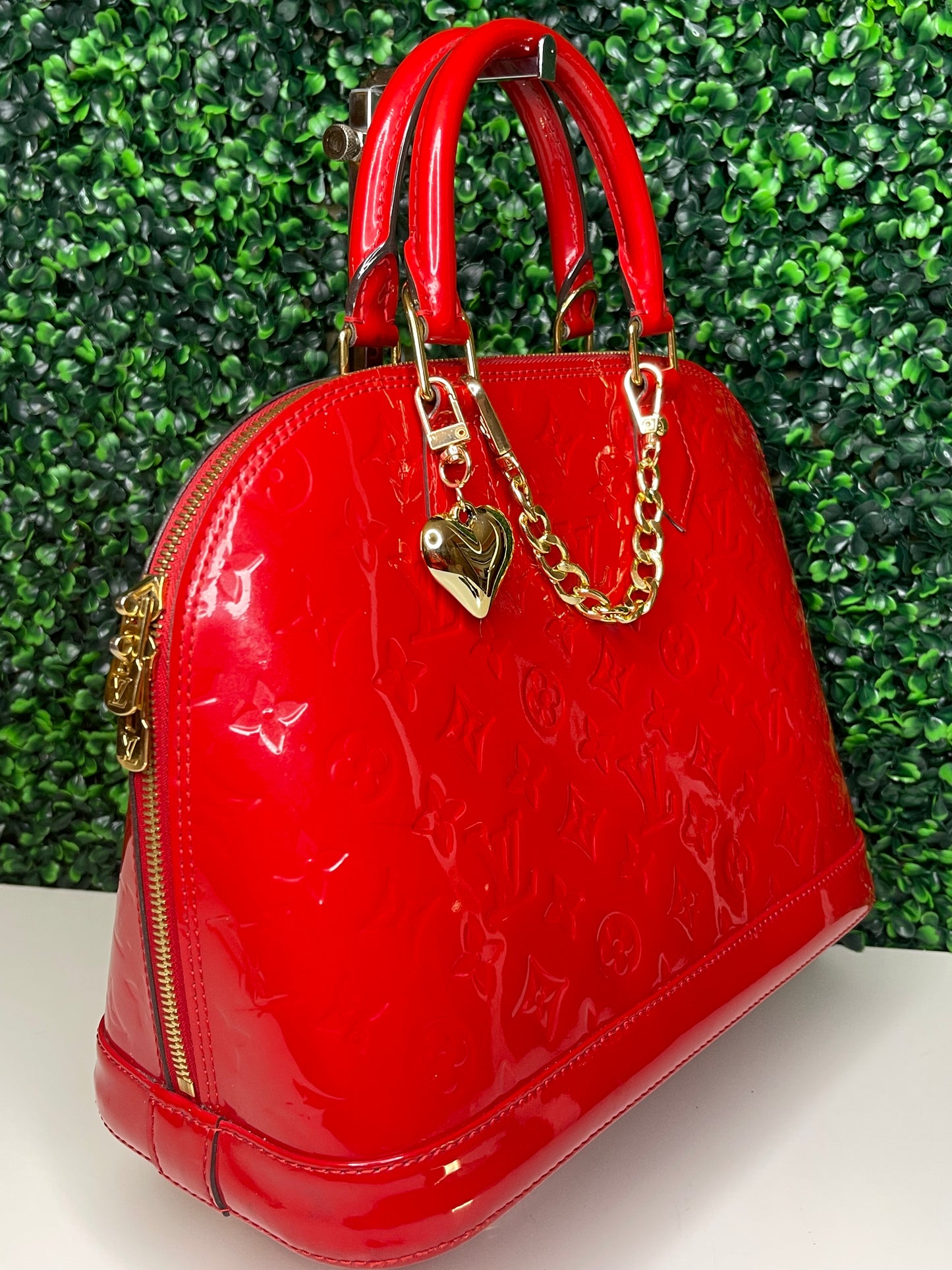 Louis Vuitton Red Vernis Alma PM