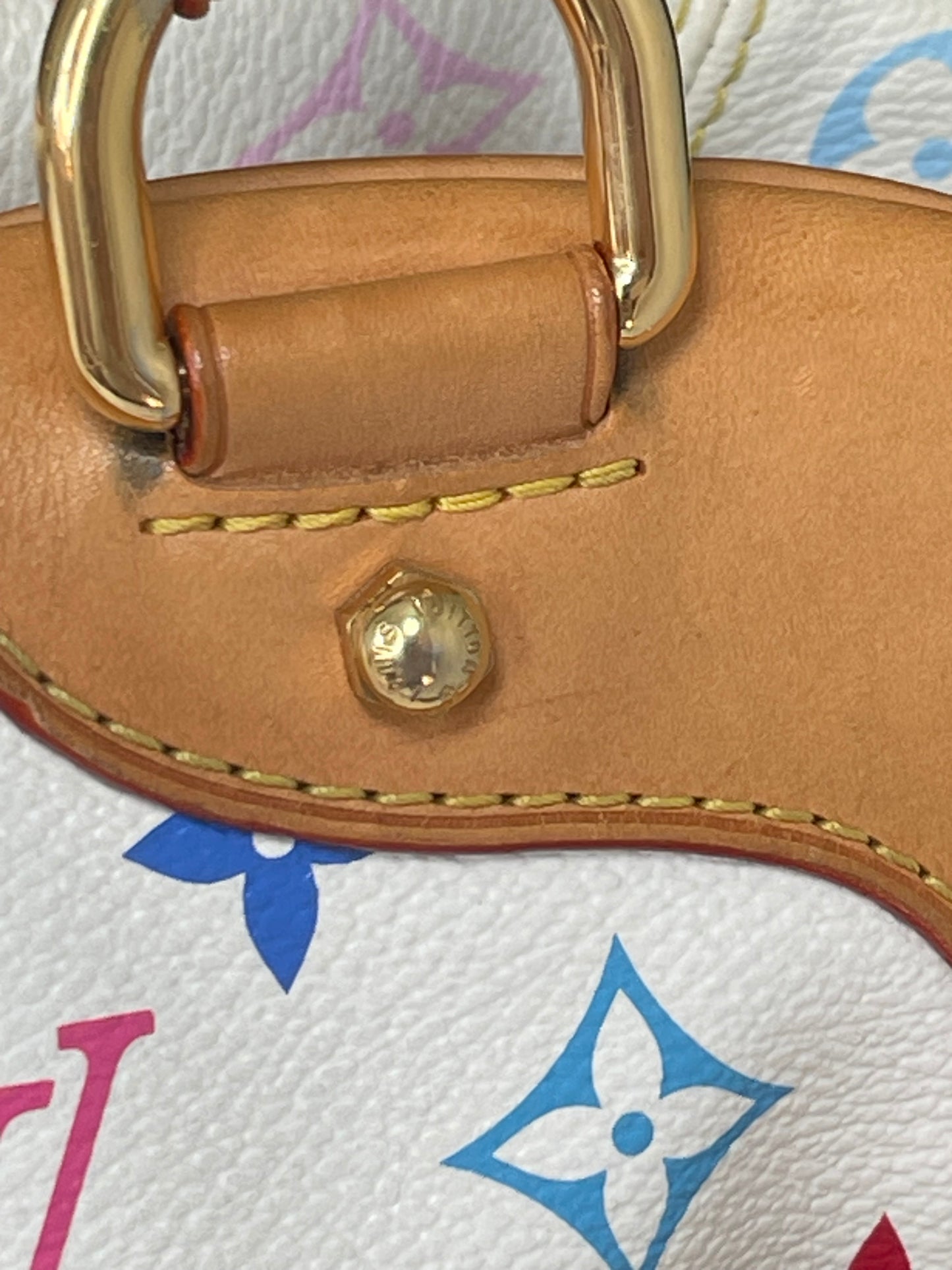 Preowned Louis Vuitton Multicolor Claudia White