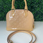 Preowned Louis Vuitton Rose Angelique Monogram Vernis Alma BB Bag