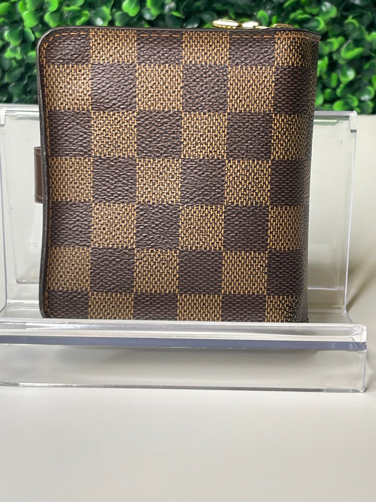 Louis Vuitton Compact Zipper Bifold Wallet Damier Ebene