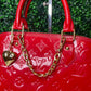 Louis Vuitton Red Vernis Alma PM