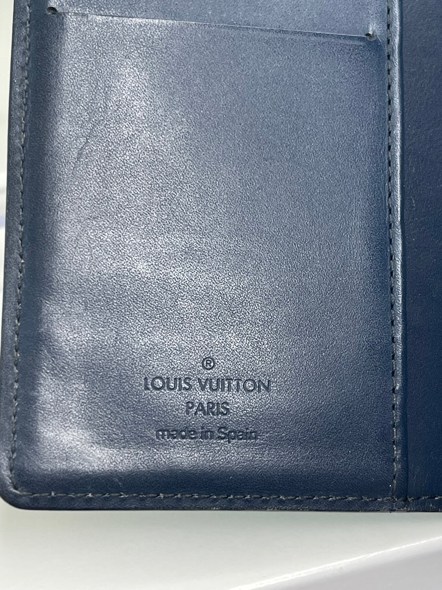 Louis Vuitton Blue Matte Agenda PM