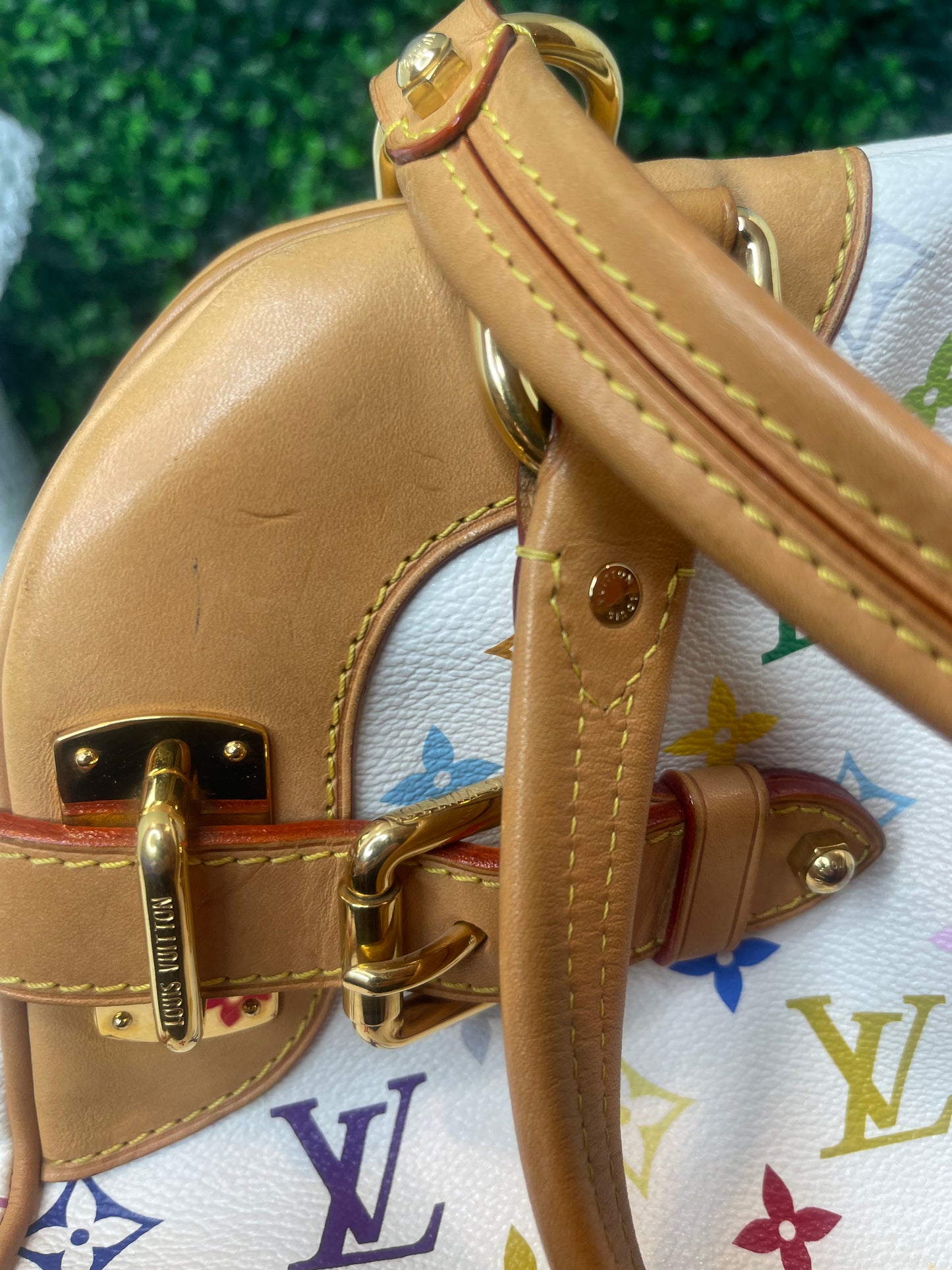 Preowned Louis Vuitton Multicolor Claudia White