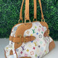 Preowned Louis Vuitton Multicolor Claudia White