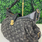 Preowned Louis Vuitton Black Denim Mahina