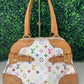 Preowned Louis Vuitton Multicolor Claudia White