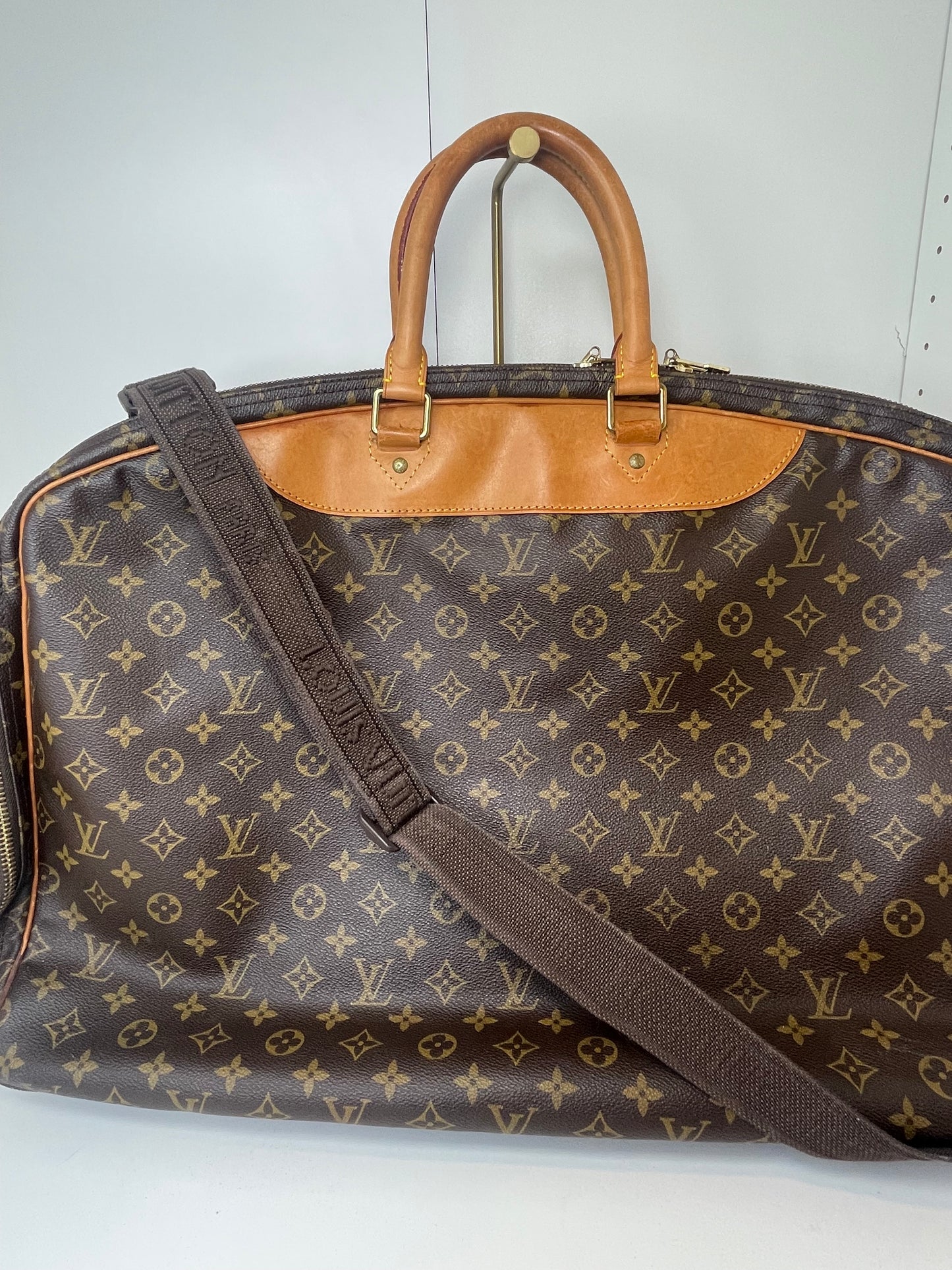 Louis Vuitton Monogram Alize Two Compartment Luggage Travel Bag