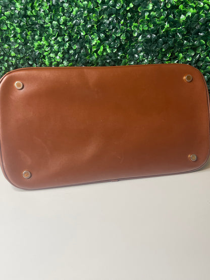 Preowned Burberry Coated Canvas Nova Check Handbag