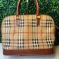 Burberry Coated Canvas Nova Check Handbag