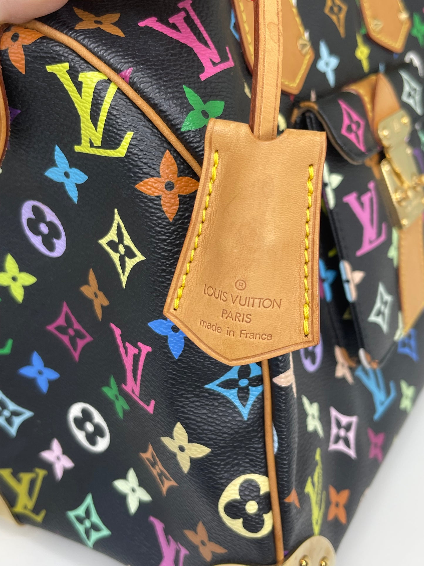 Louis Vuitton Black Multicolor Speedy 30 (SP1014)