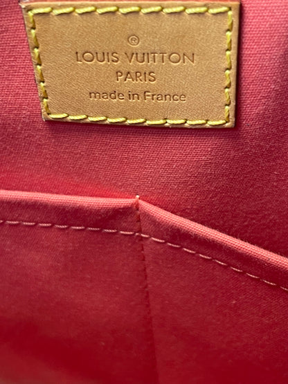 Preowned Louis Vuitton Rose Litchi Vernis Alma PM