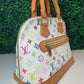 Louis Vuitton White Multicolor Alma PM