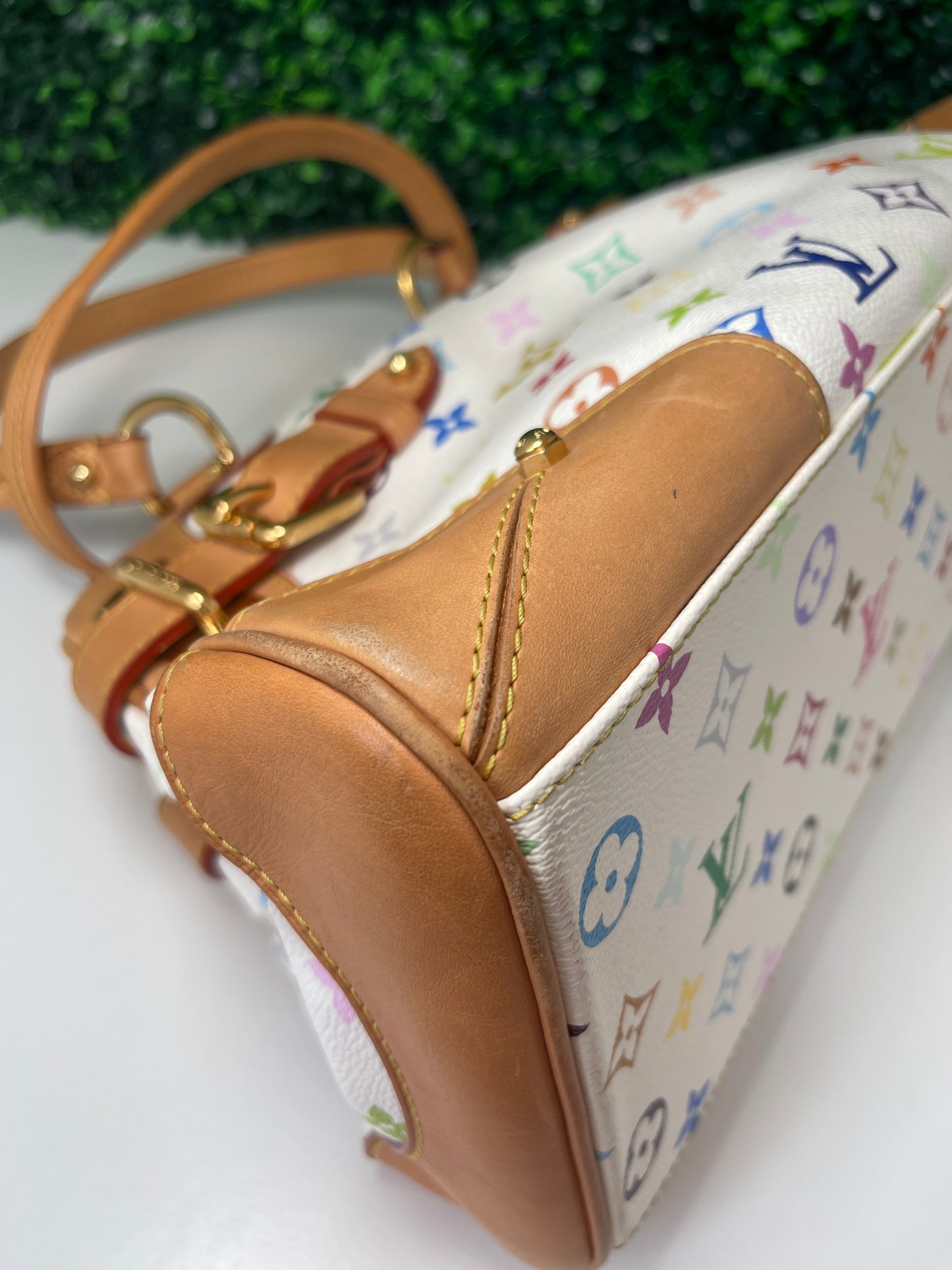 Preowned Louis Vuitton Multicolor Claudia White