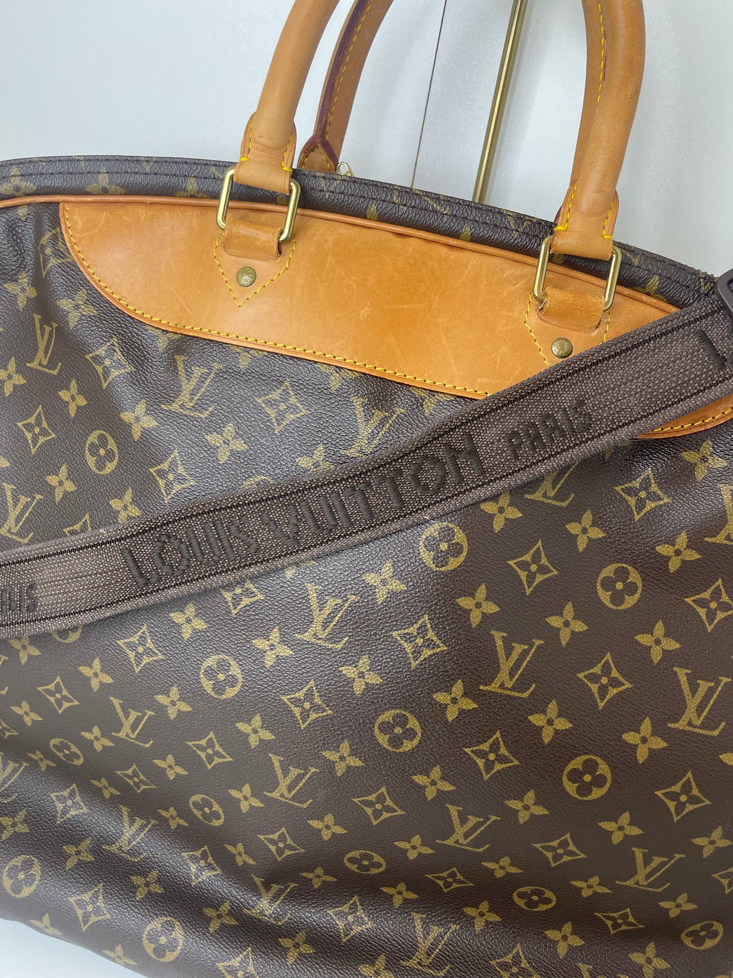 Louis Vuitton Monogram Alize Two Compartment Luggage Travel Bag