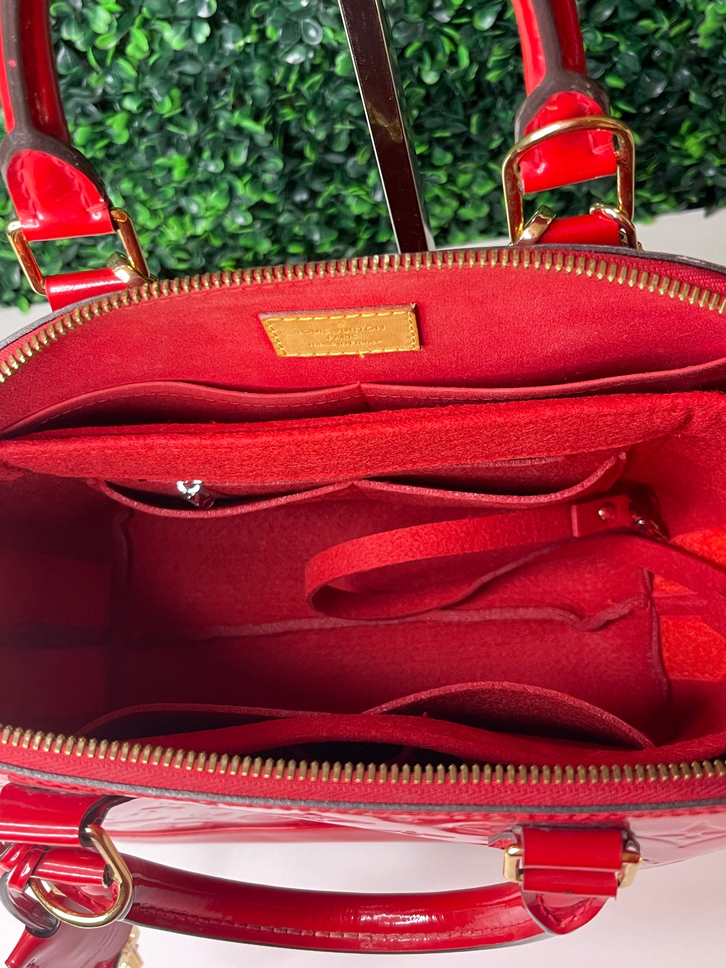 Louis Vuitton Red Vernis Alma PM