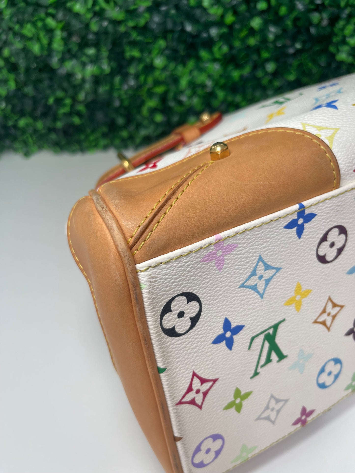 Preowned Louis Vuitton Multicolor Claudia White