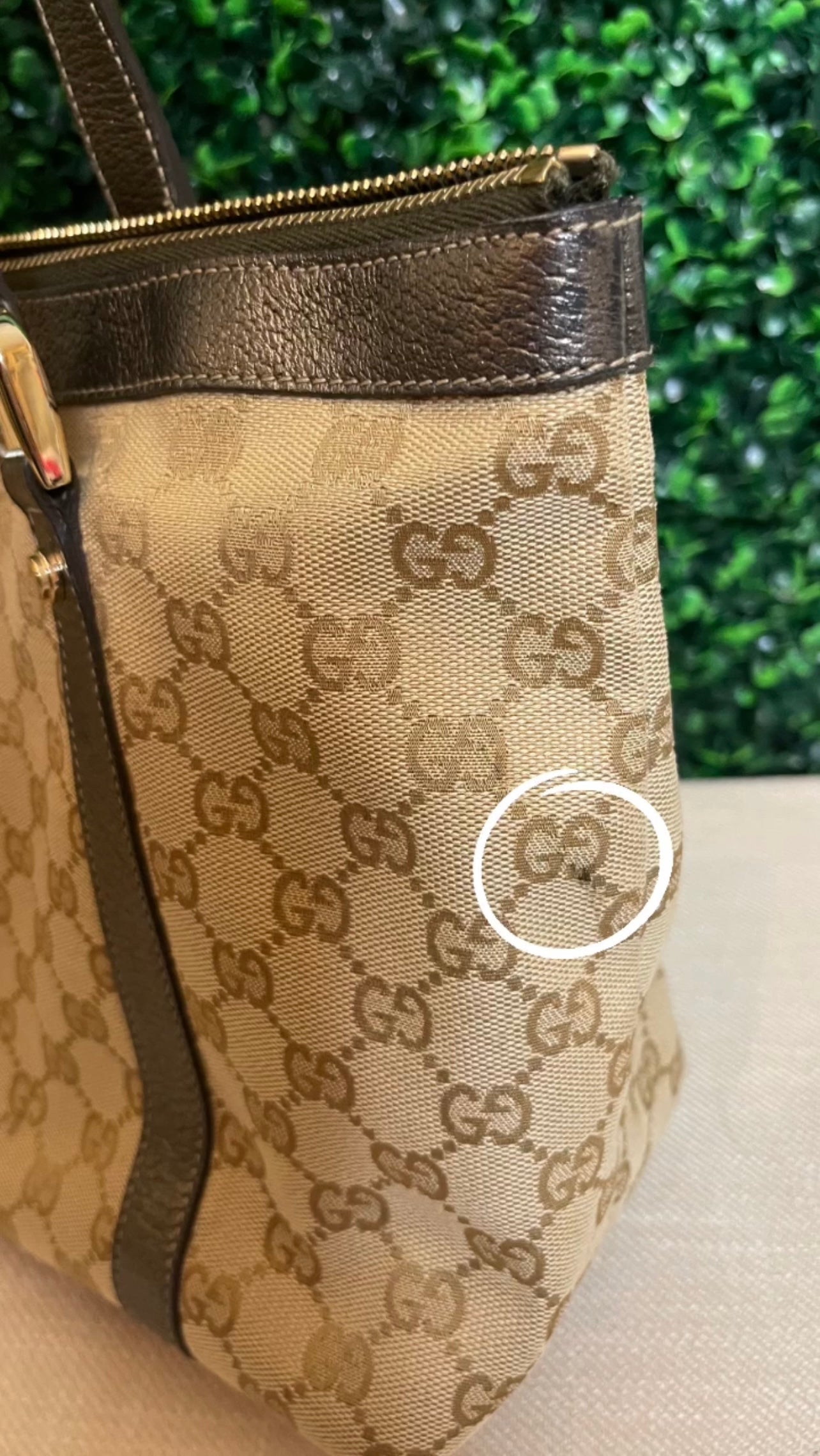 Gucci Monogram Medium Abbey Tote