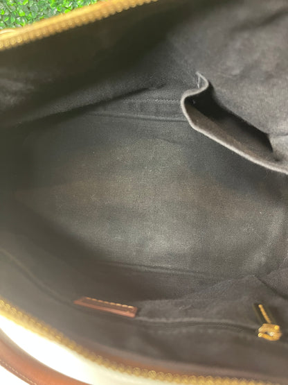 Preowned Burberry Coated Canvas Nova Check Handbag