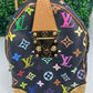 Louis Vuitton Black Multicolor Speedy 30 (SP1014)