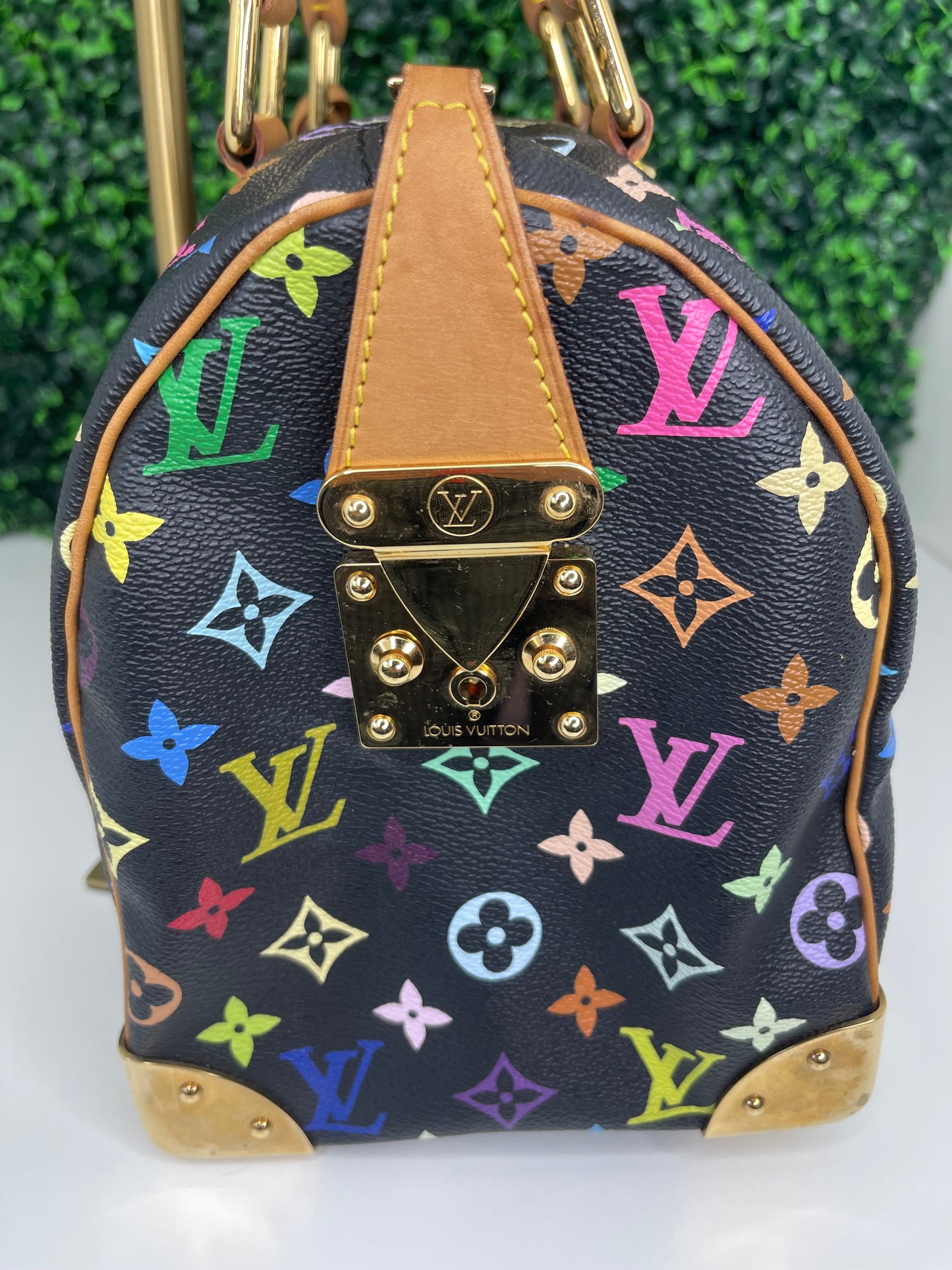 Louis Vuitton Black Multicolor Speedy 30 (SP1014)