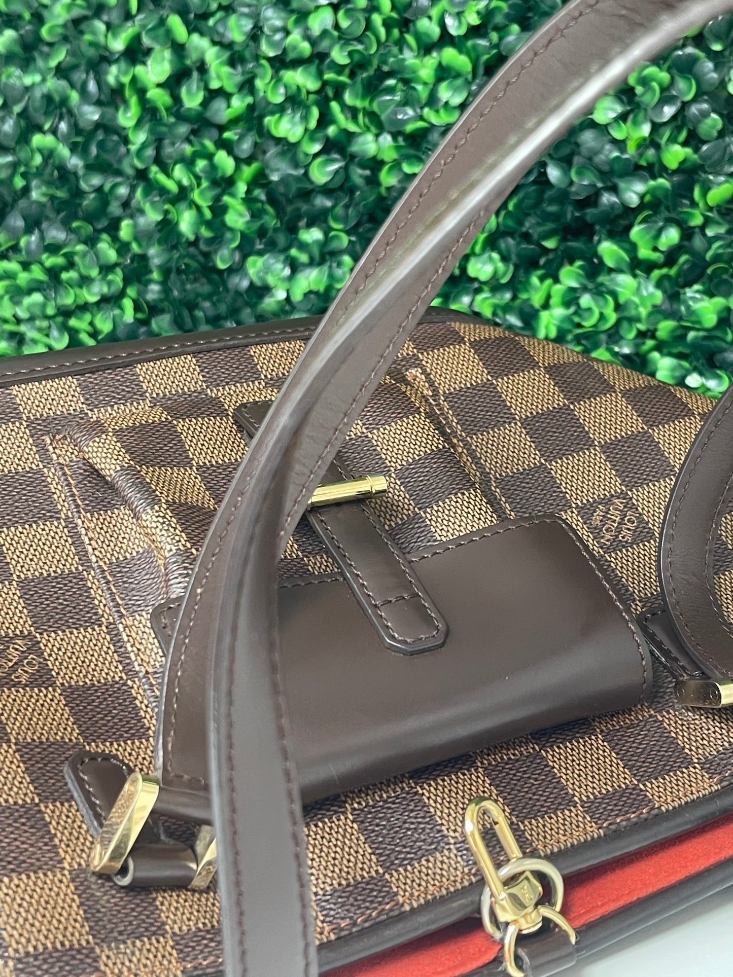 Deal #1 Preowned Damier Ebene Manosque PM Tote Bag