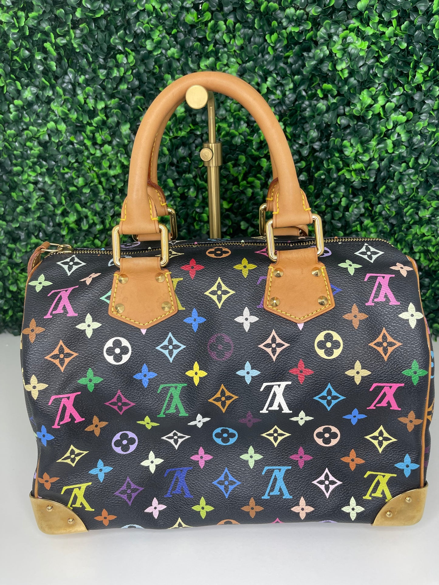 Louis Vuitton Black Multicolor Speedy 30 (SP1014)