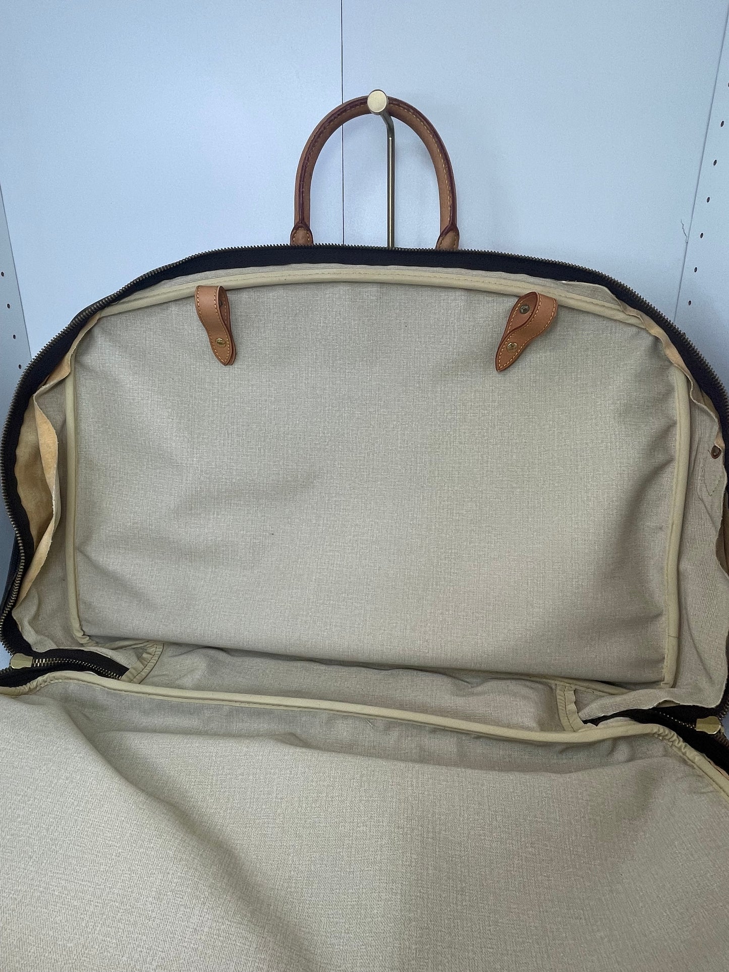 Louis Vuitton Monogram Alize Two Compartment Luggage Travel Bag