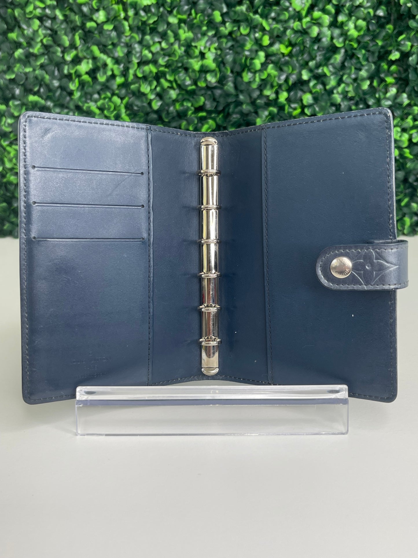 Louis Vuitton Blue Matte Agenda PM