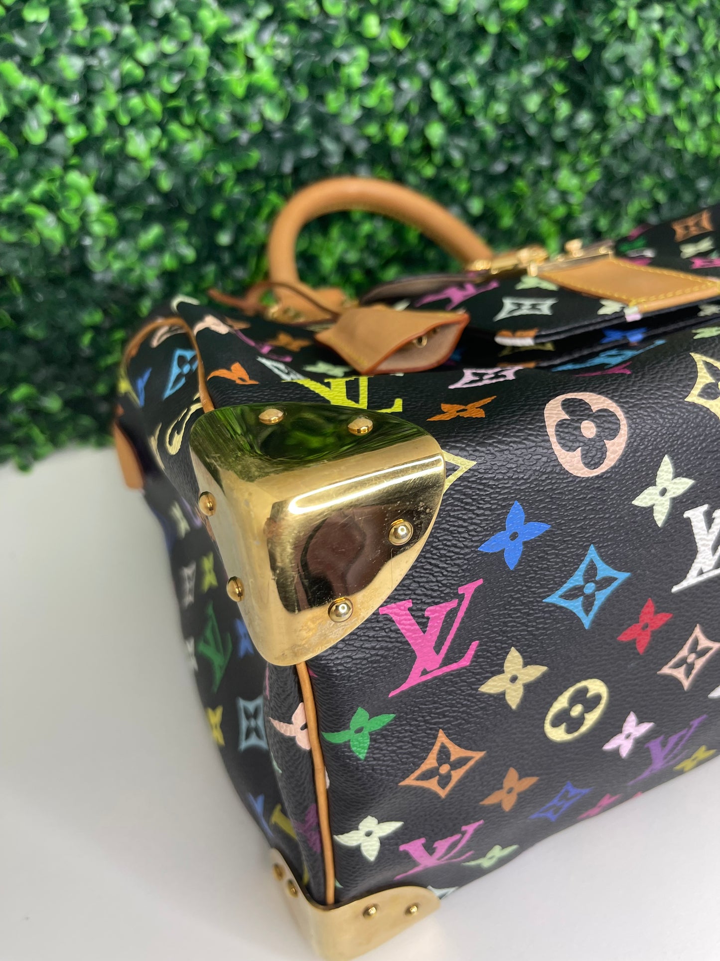 Louis Vuitton Black Multicolor Speedy 30 (SP1014)