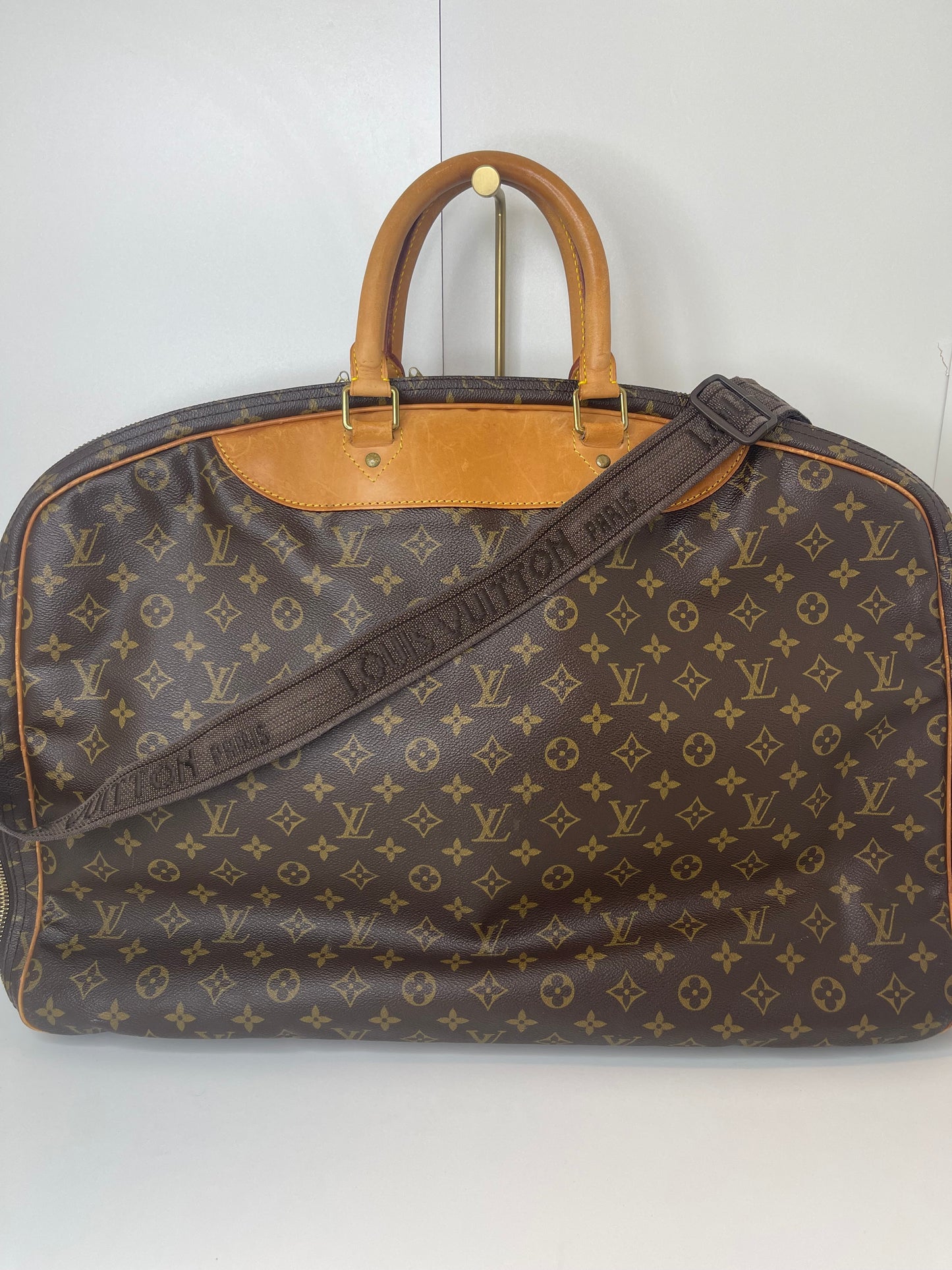 Louis Vuitton Monogram Alize Two Compartment Luggage Travel Bag