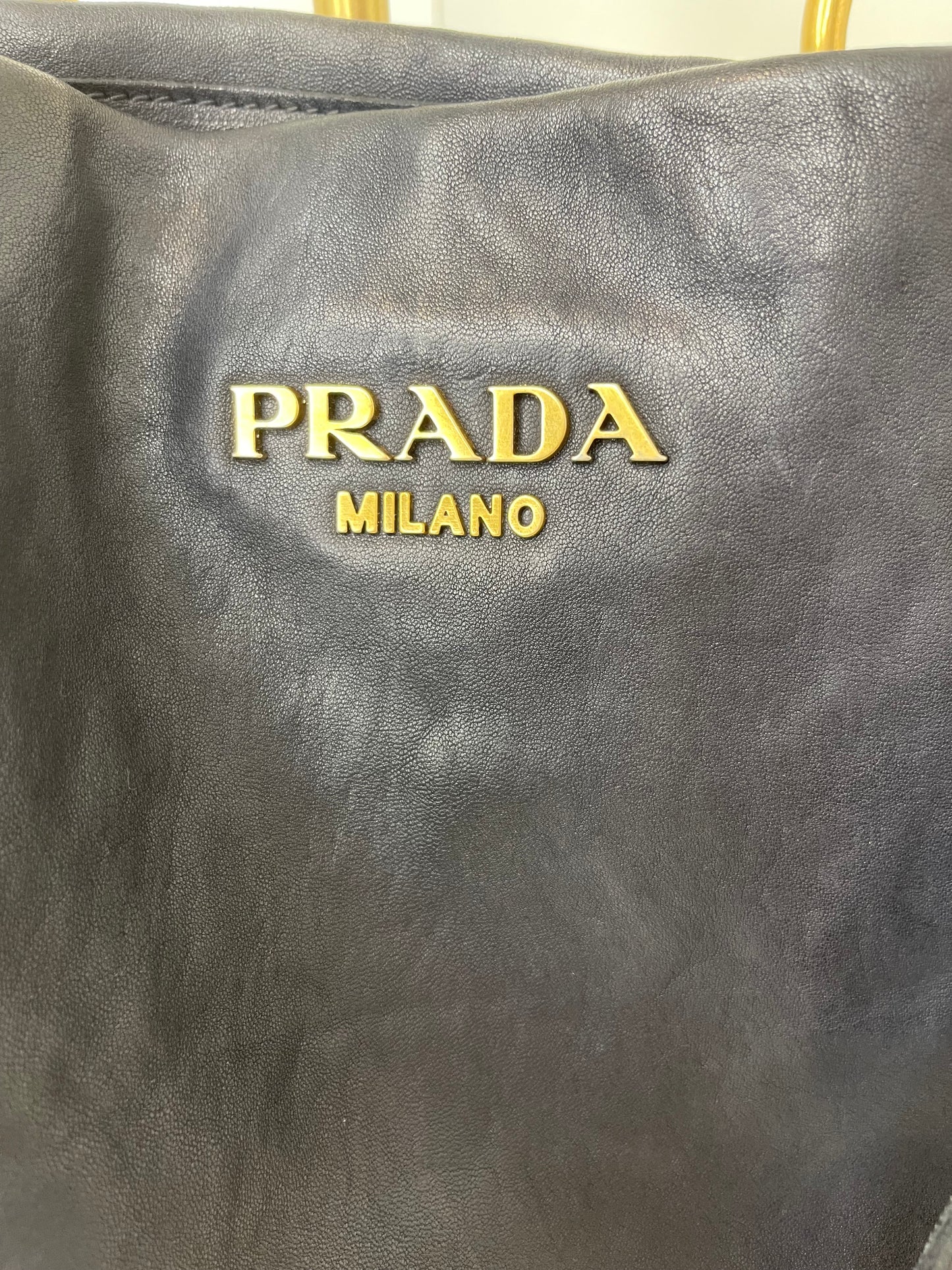 Prada Nappa Aviator Leather Tote