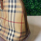 Burberry Coated Canvas Nova Check Handbag