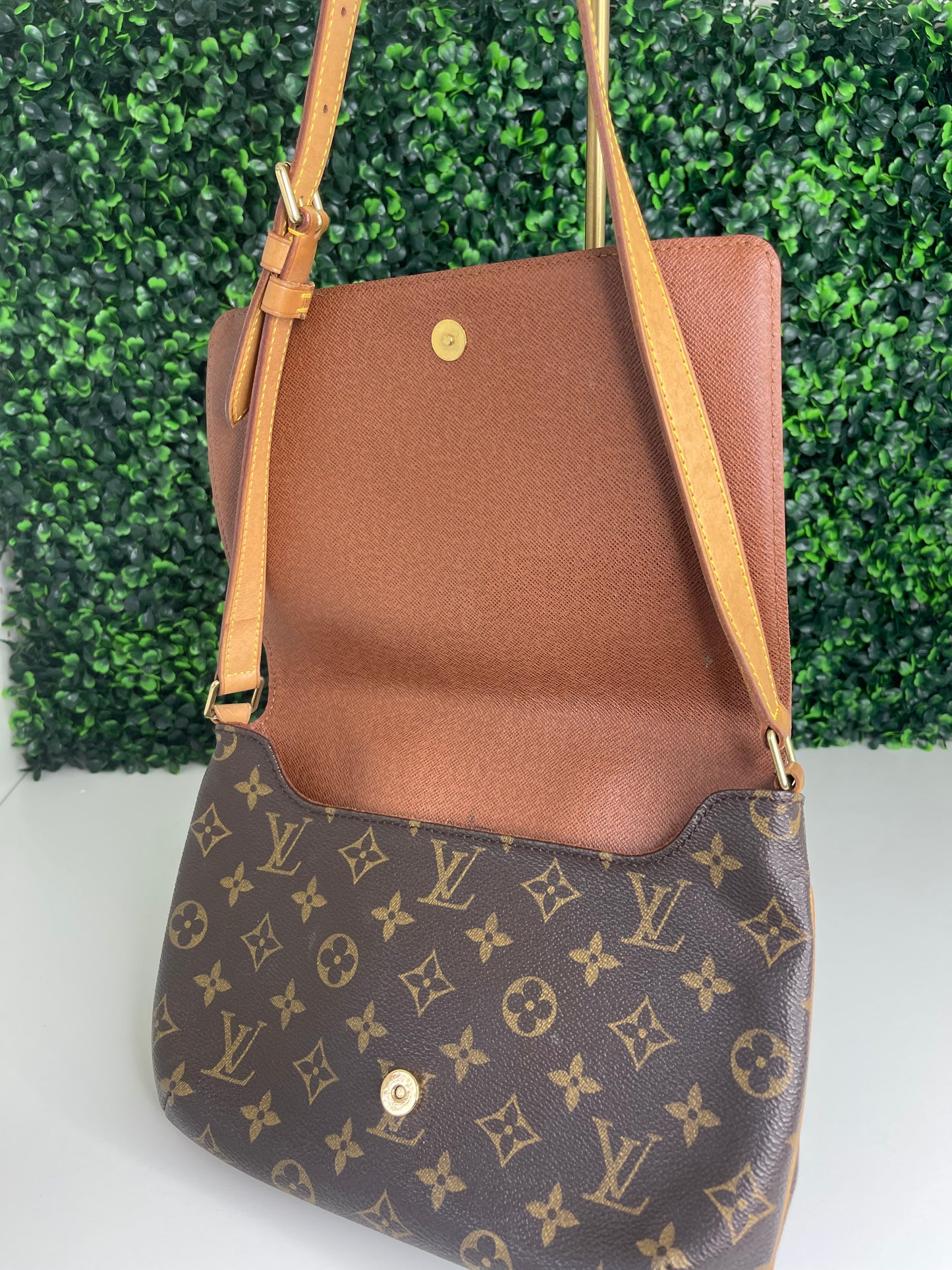 Louis Vuitton Musette Tango Handbag Monogram Canvas