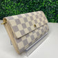 Louis Vuitton Portefeuille Sarah Long Wallet Damier Azur