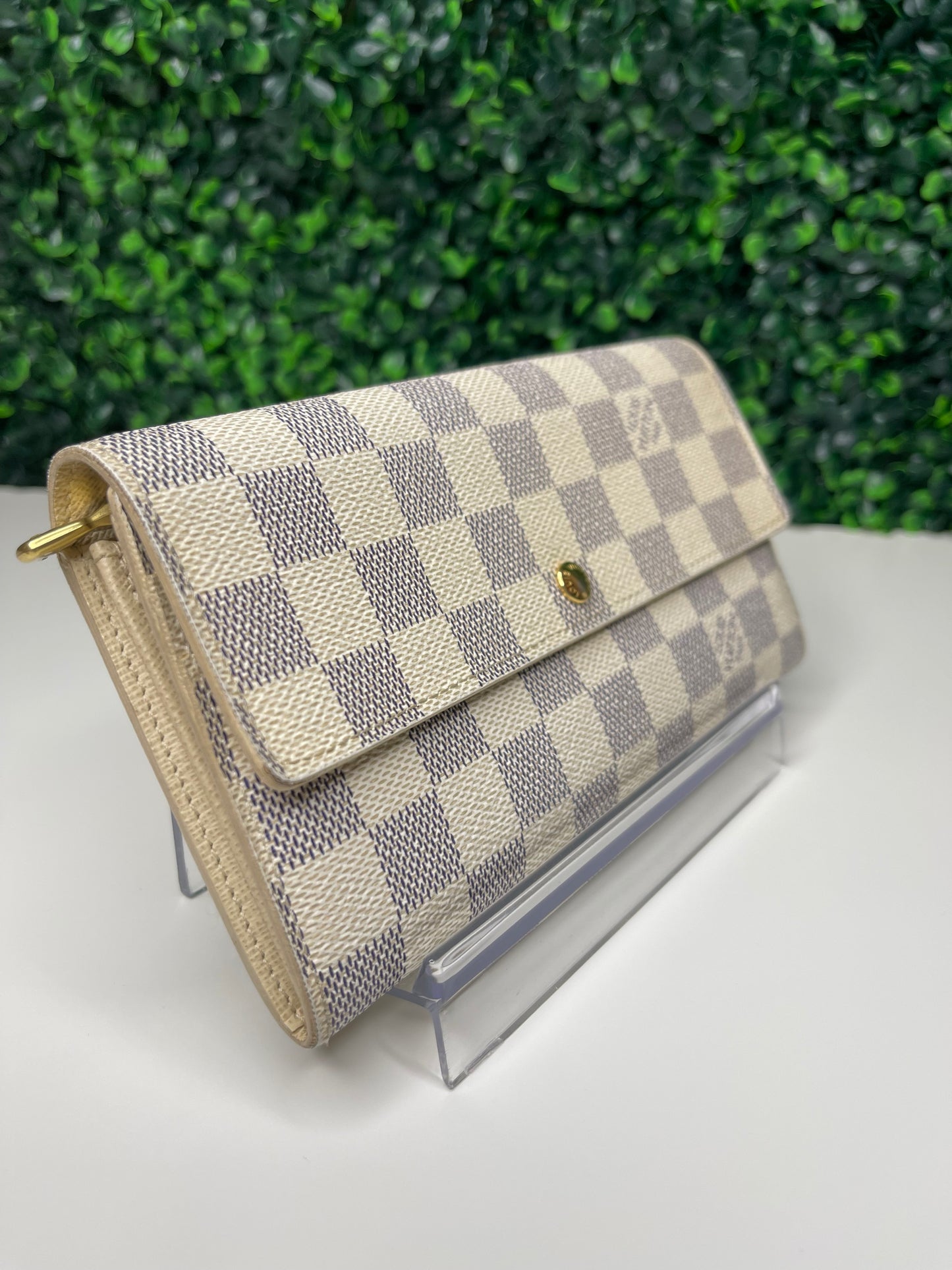 Louis Vuitton Portefeuille Sarah Long Wallet Damier Azur