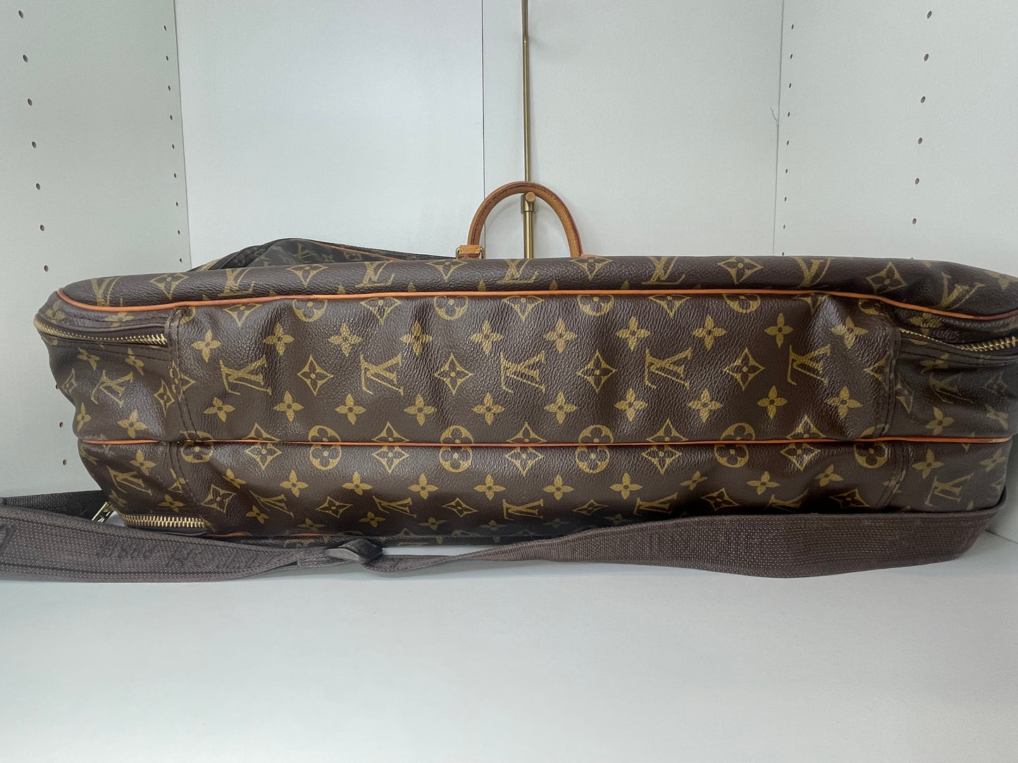 Louis Vuitton Monogram Alize Two Compartment Luggage Travel Bag