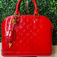 Louis Vuitton Red Vernis Alma PM