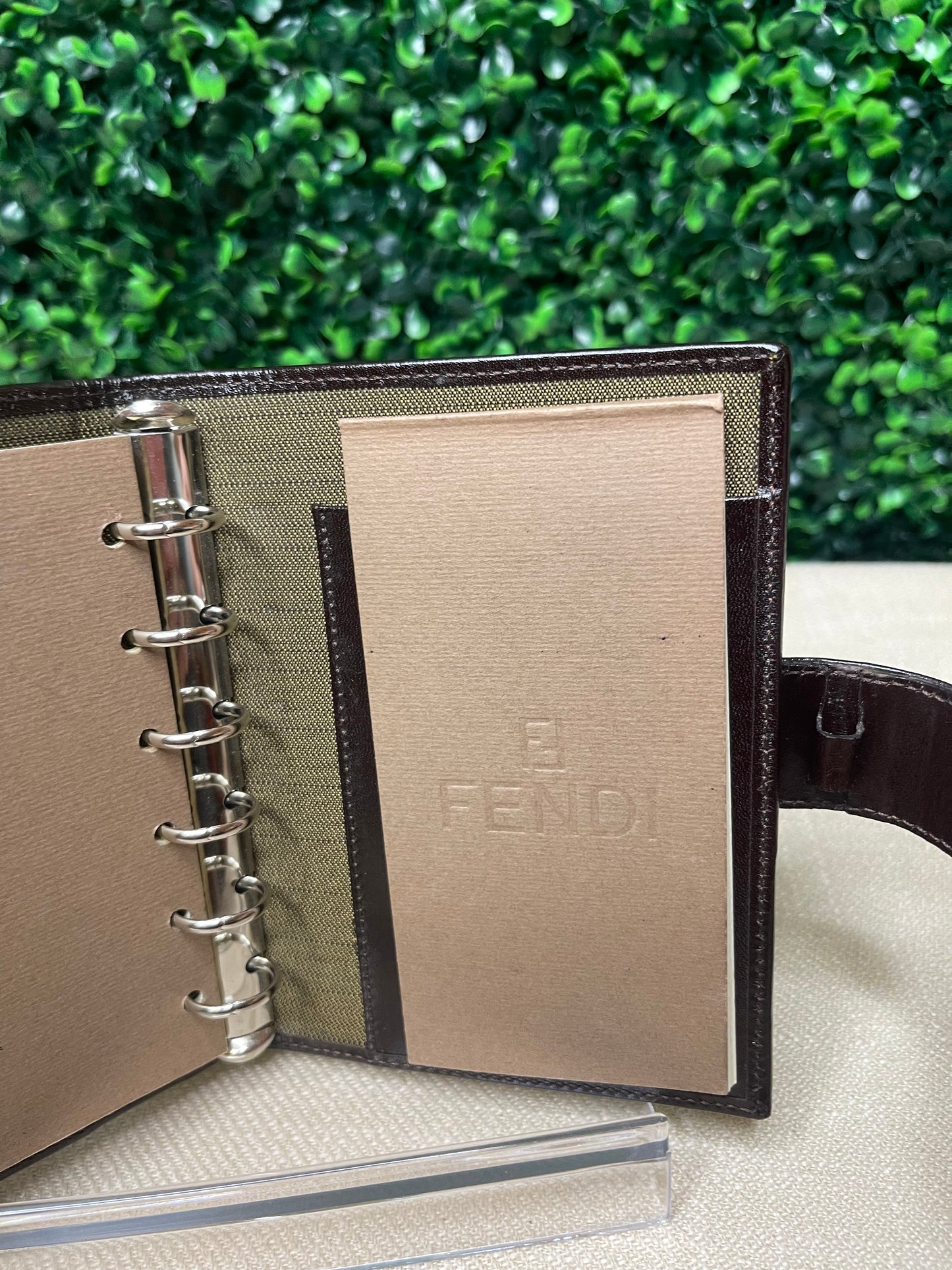 Fendi Vintage Zucca Agenda Cover