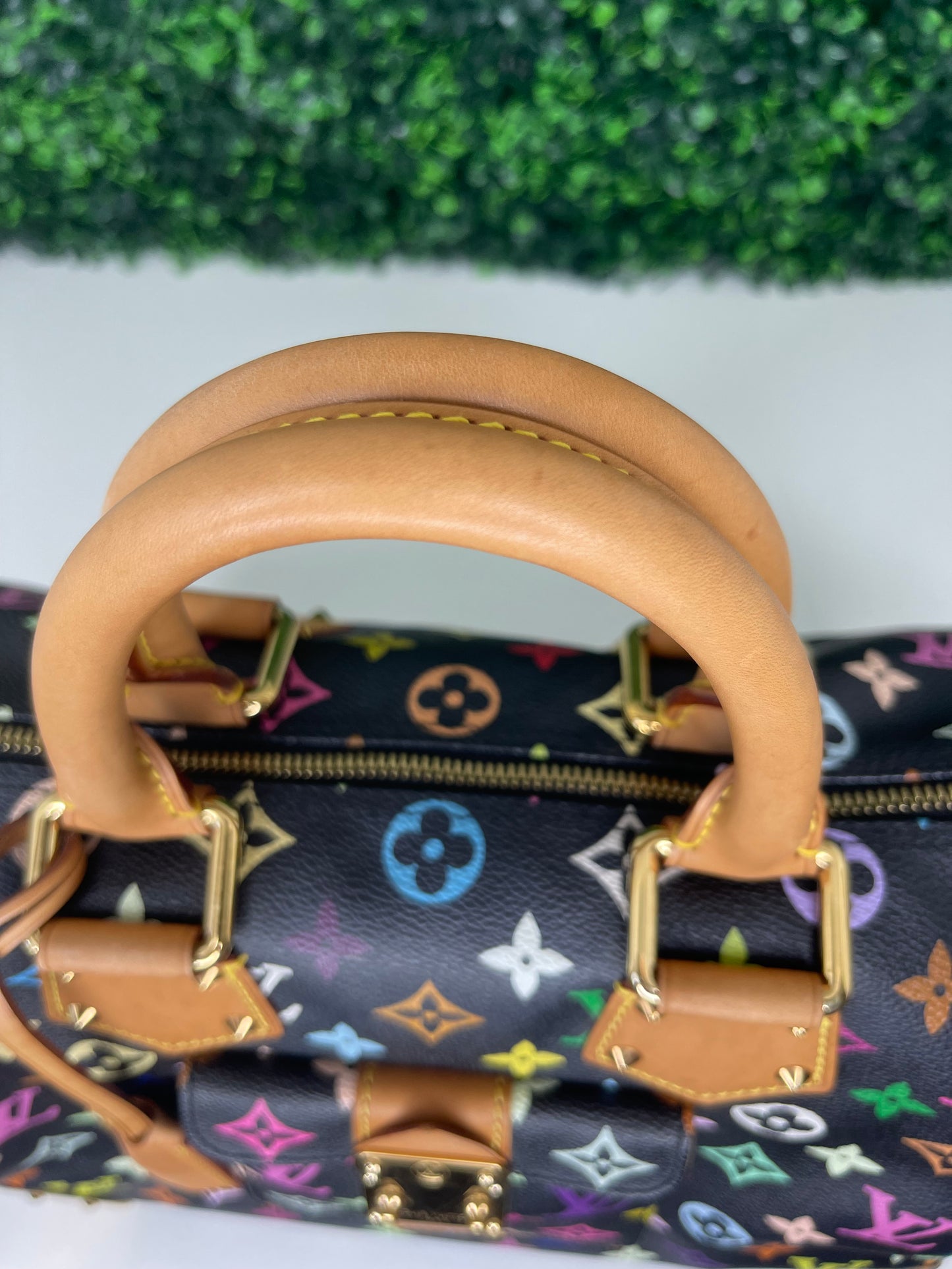 Louis Vuitton Black Multicolor Speedy 30 (SP1014)