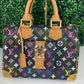 Louis Vuitton Black Multicolor Speedy 30 (SP1014)